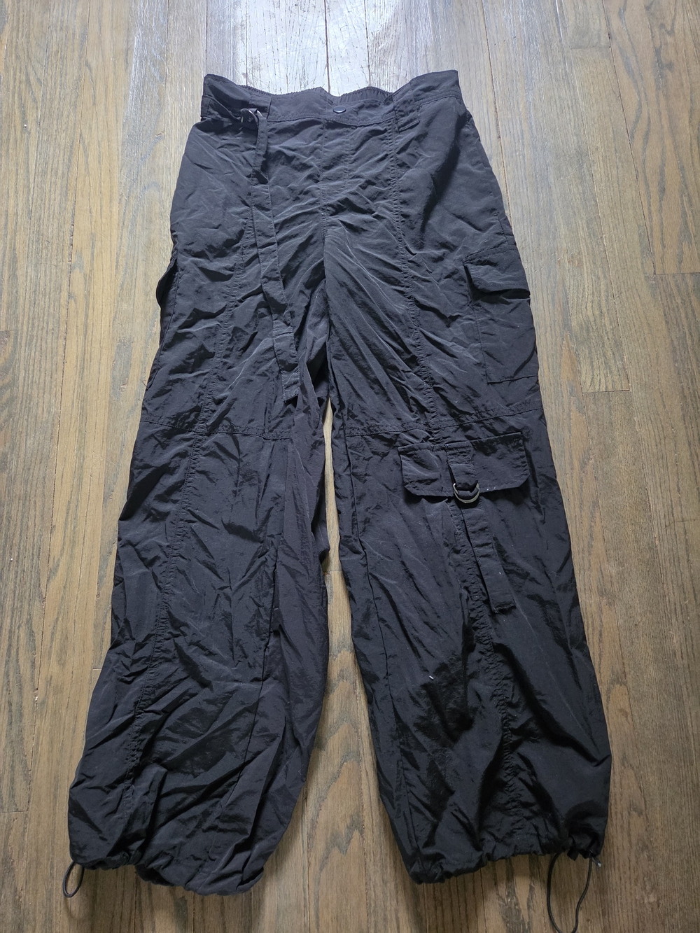 No Boundaries Black Cargo Jogger Pants with Utility Pockets